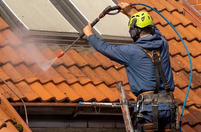 Démoussage et hydrofuge de toiture à Tabaille-Usquain